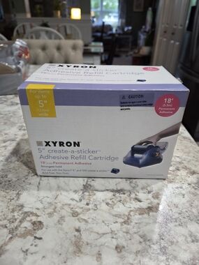 Xyron 500 Create-a-Sticker Refill Cartridge Adhesive 5" x 18' New